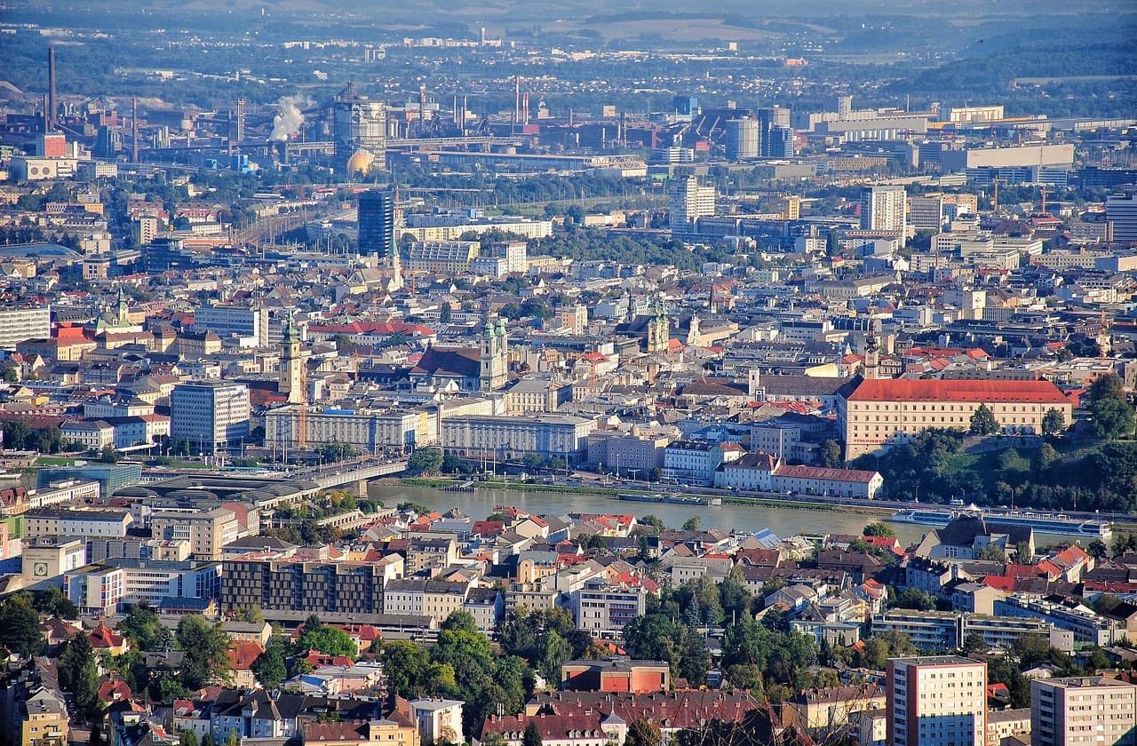 Skyline of Linz